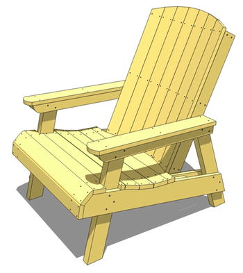 wood gerasadirondack chair